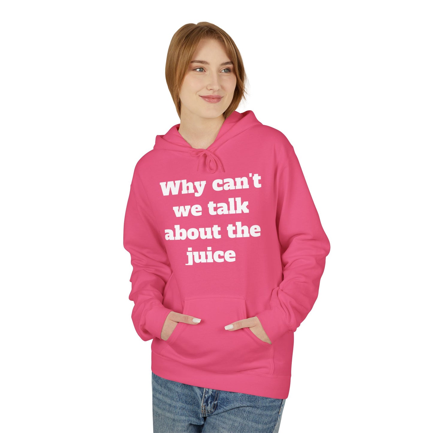 Juice- Unisex Midweight Fleece Hoodie, Funny Gift, Retro Apparel, Streetwear, Everyday Comfort, Unique Design