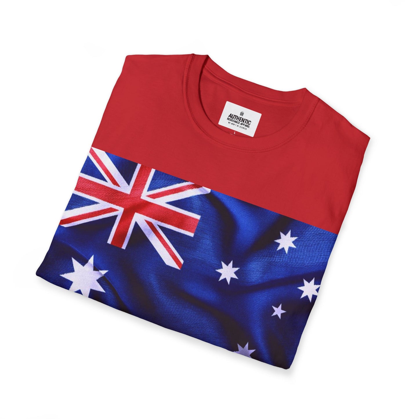 Australia Flag Unisex Softstyle T-Shirt | Comfortable Casual Tee, Perfect Gift for Australia Day, Travel, Summer Wear, Team Spirit