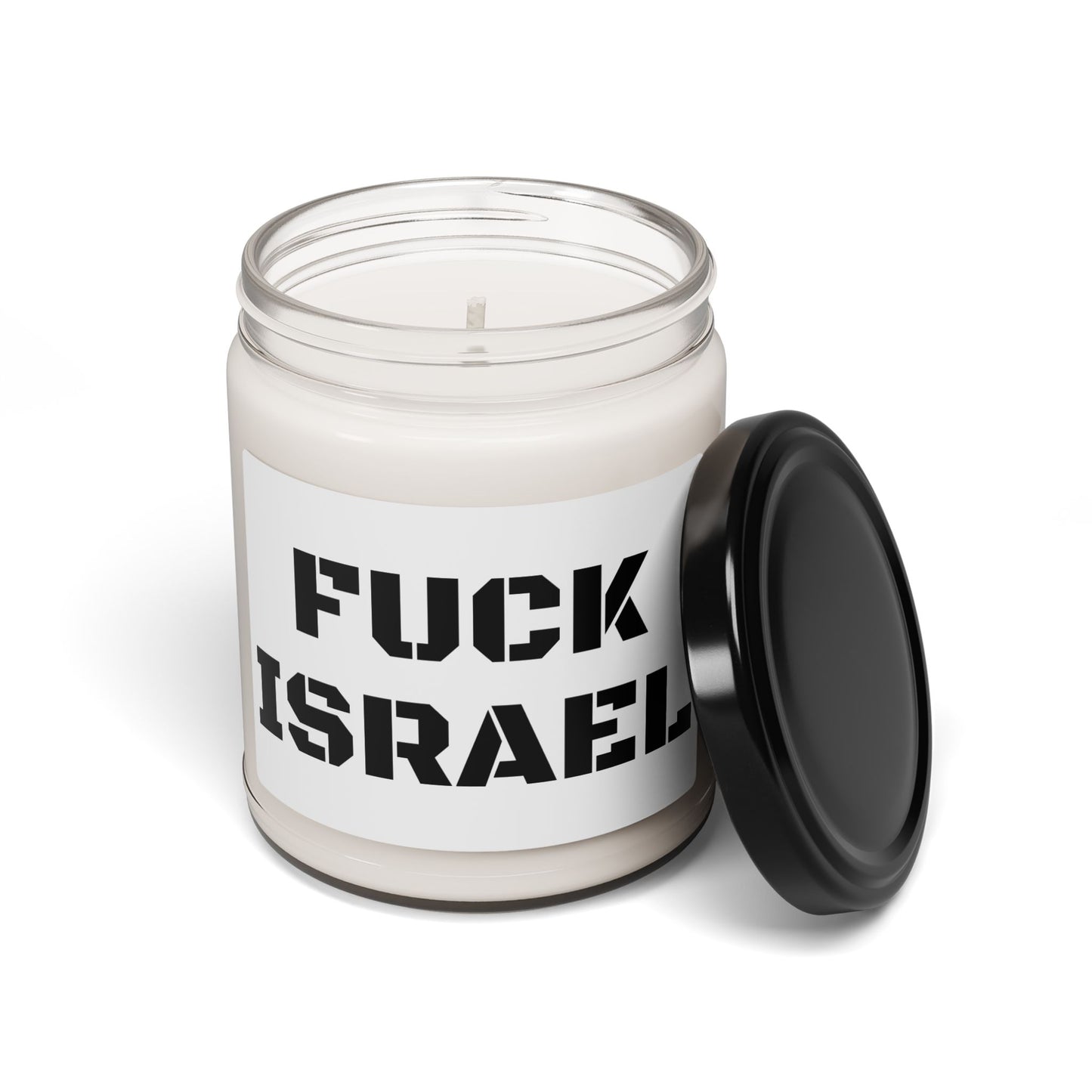 Fuck israel Soy Candle