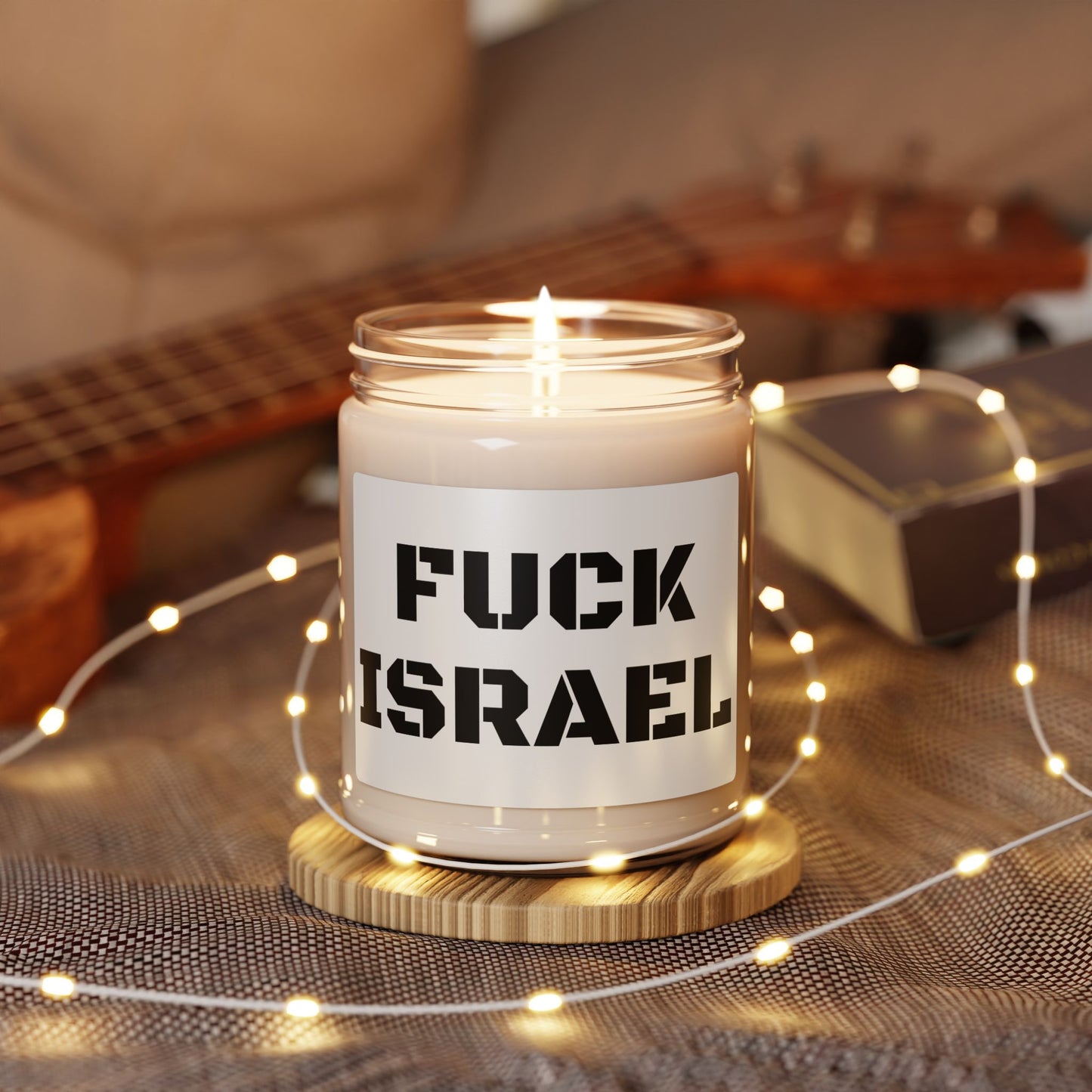 Fuck israel Soy Candle