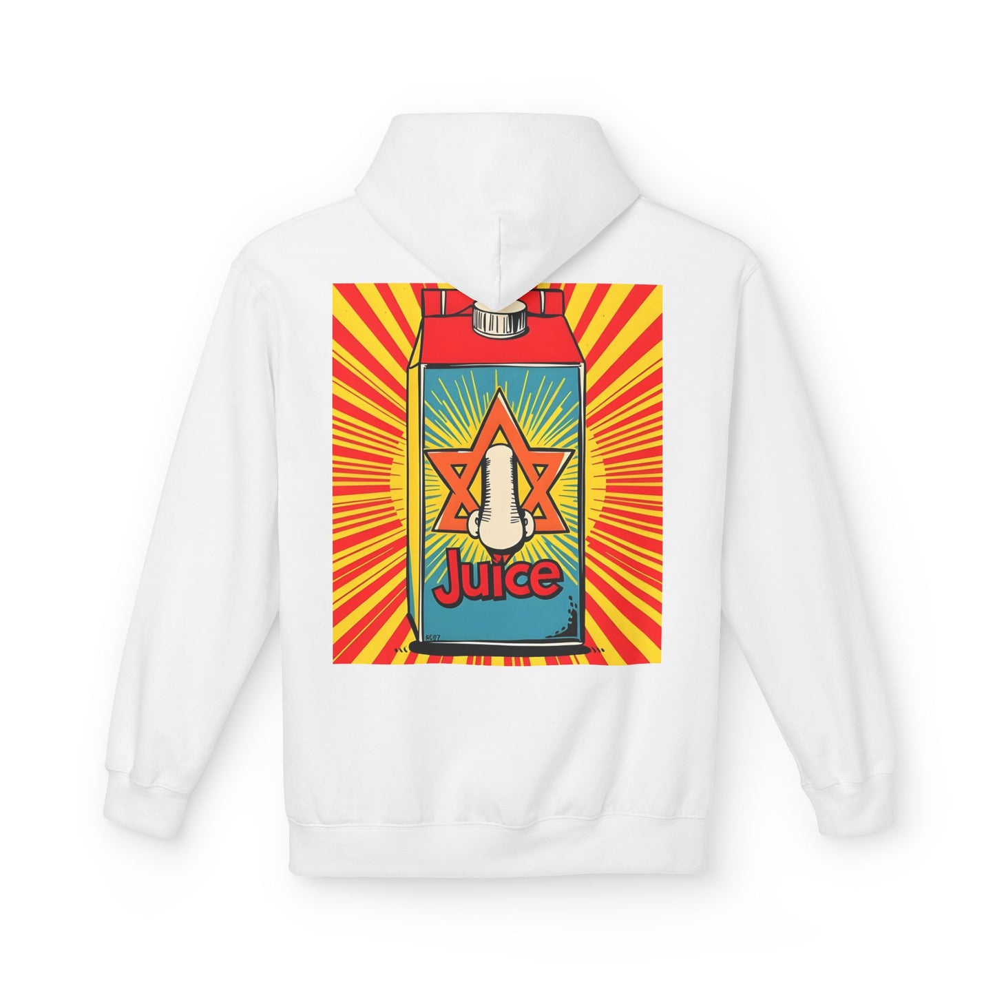 Juice- Unisex Midweight Fleece Hoodie, Funny Gift, Retro Apparel, Streetwear, Everyday Comfort, Unique Design