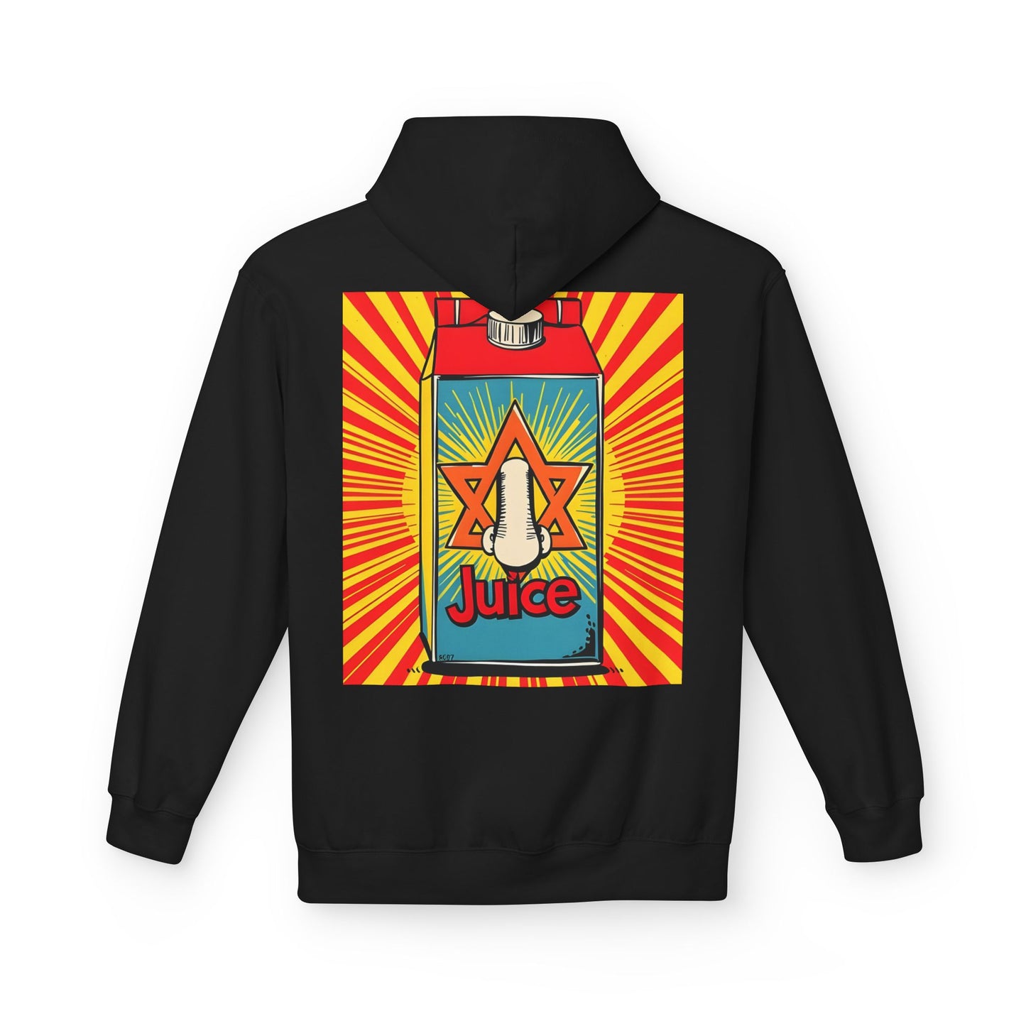 Juice- Unisex Midweight Fleece Hoodie, Funny Gift, Retro Apparel, Streetwear, Everyday Comfort, Unique Design
