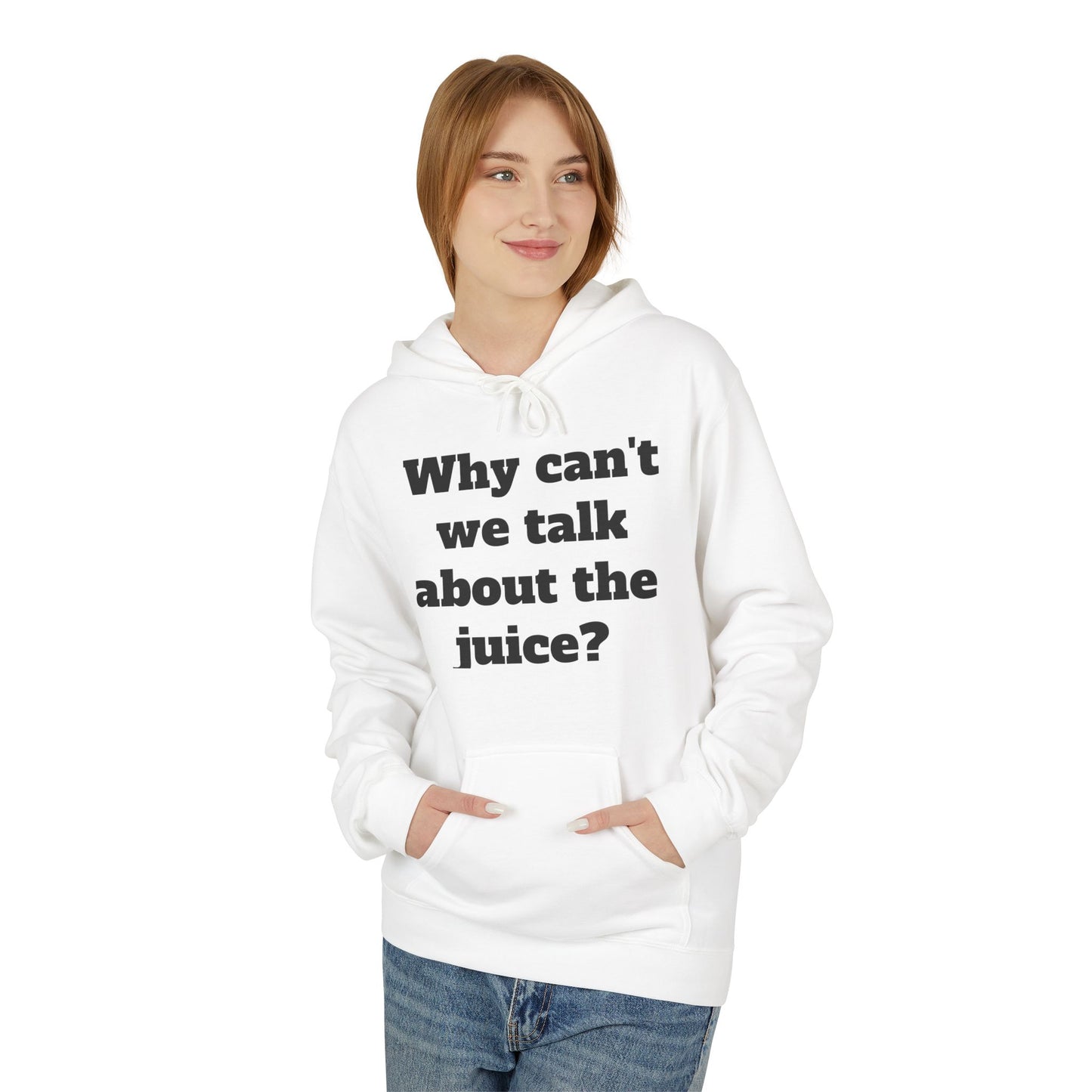 Juice- Unisex Midweight Fleece Hoodie, Funny Gift, Retro Apparel, Streetwear, Everyday Comfort, Unique Design