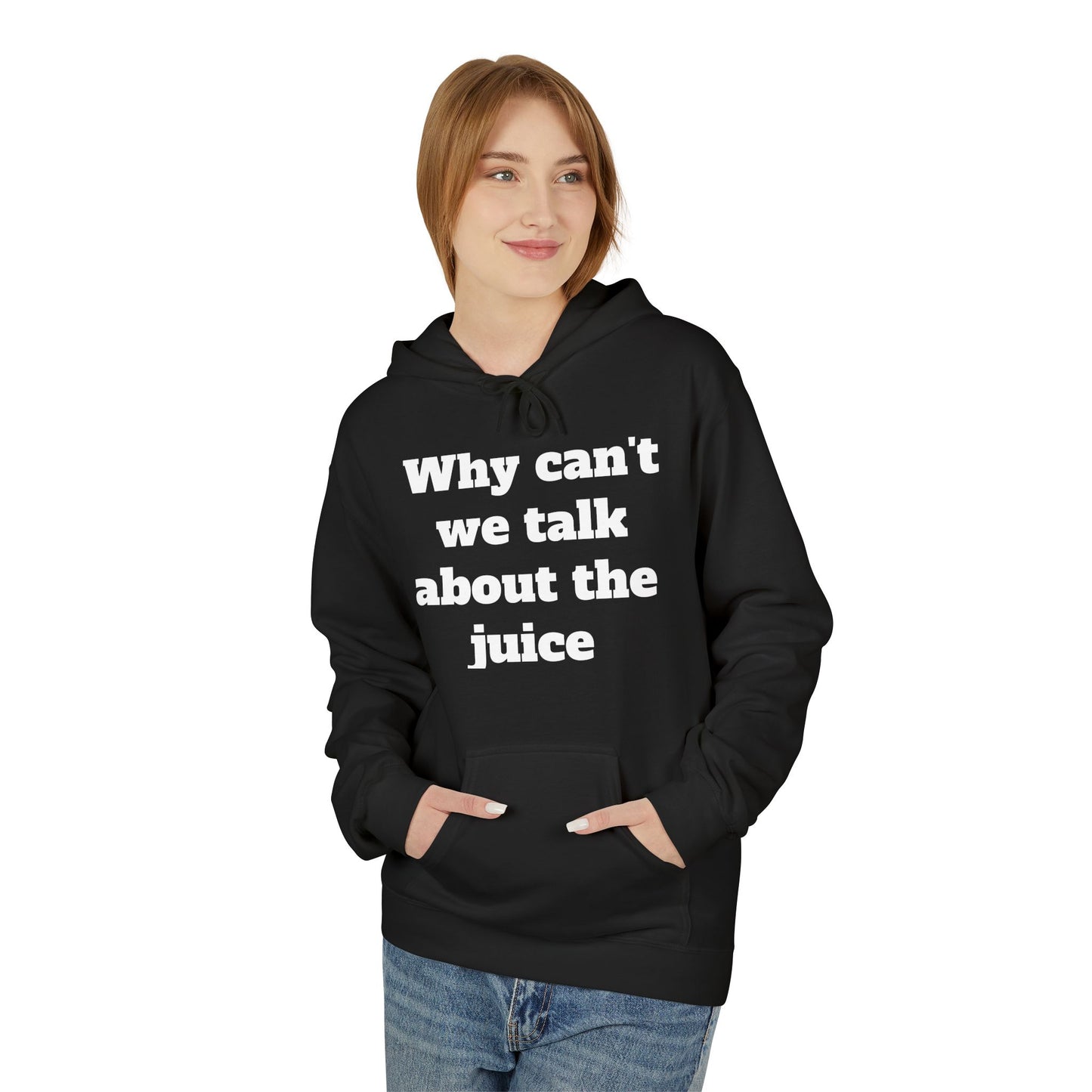 Juice- Unisex Midweight Fleece Hoodie, Funny Gift, Retro Apparel, Streetwear, Everyday Comfort, Unique Design